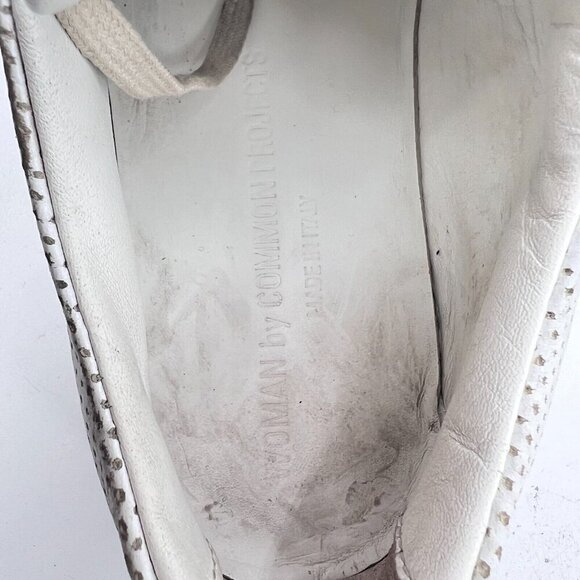 Woman By Common Projects Achilles Women Size EU 37 US 7 Perforated White Shoes - Picture 12 of 13